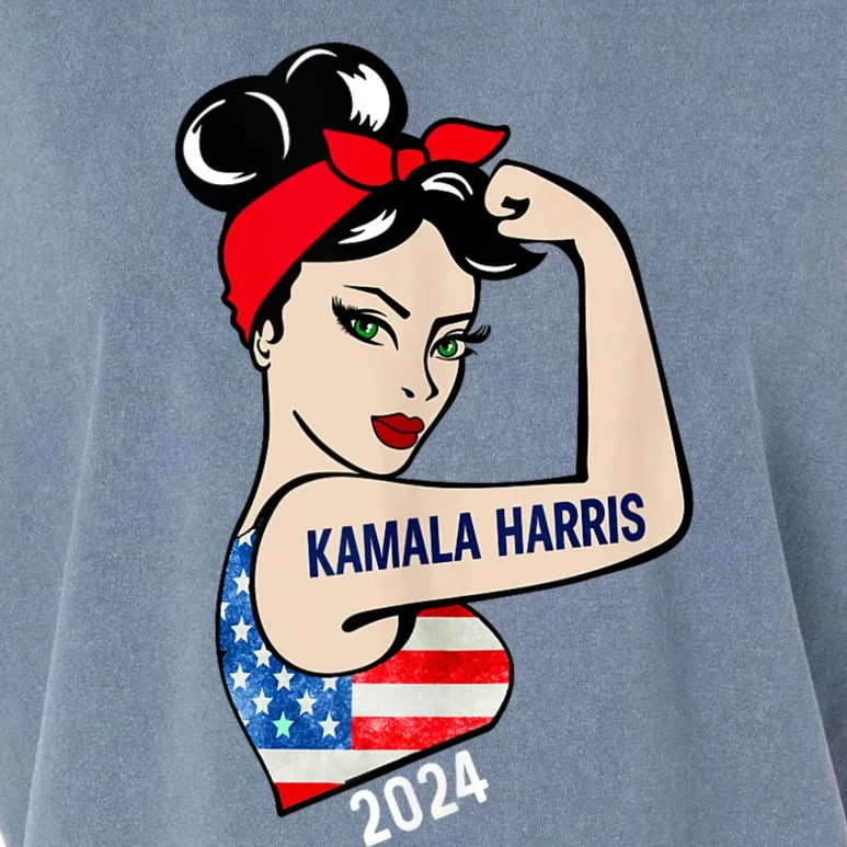 Kamala Harris 2024 President America Election Vote Women Garment-Dyed Women's Muscle Tee