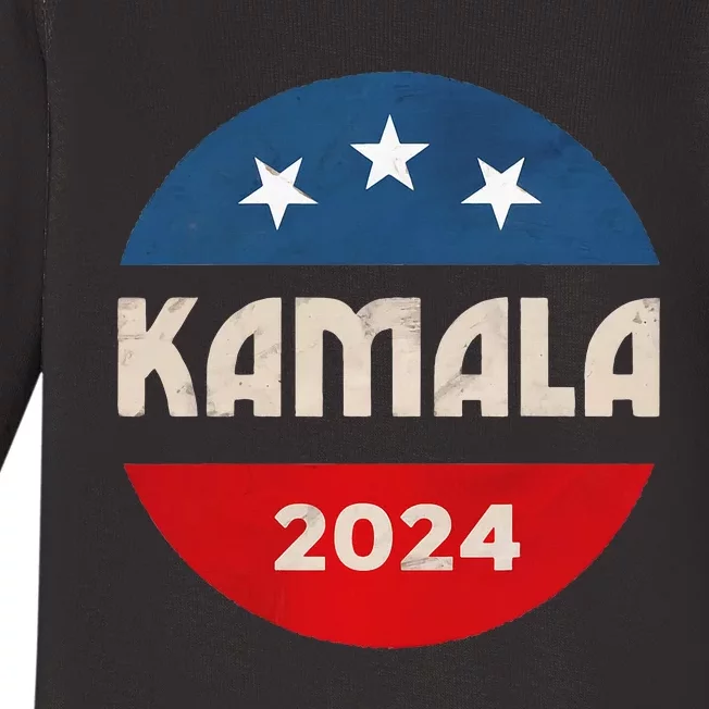 Kamala Harris 2024 For President Campaign Biden Is Out Baby Long Sleeve Bodysuit