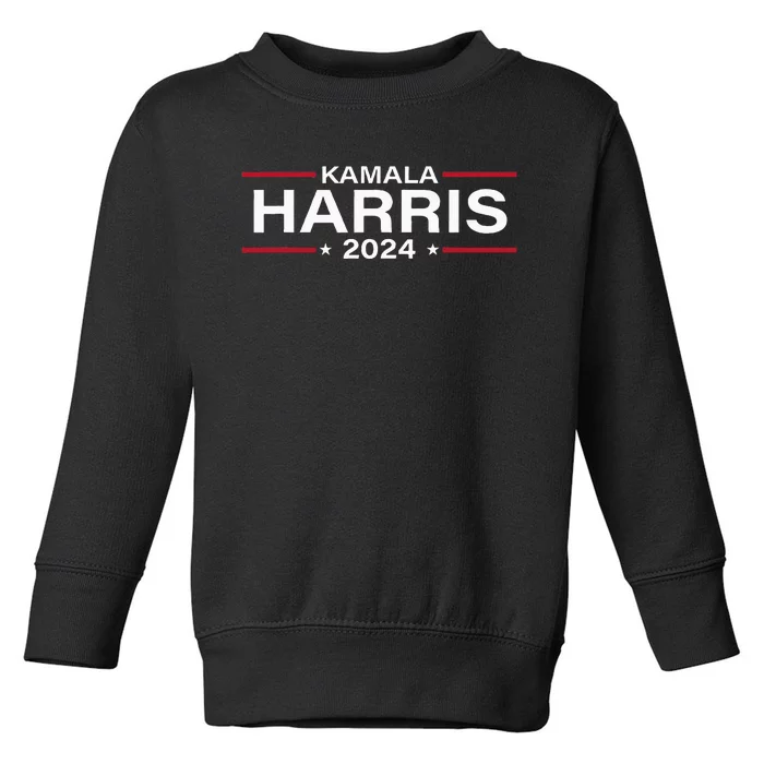 Kamala Harris 2024 For President Election Campaign Toddler Sweatshirt