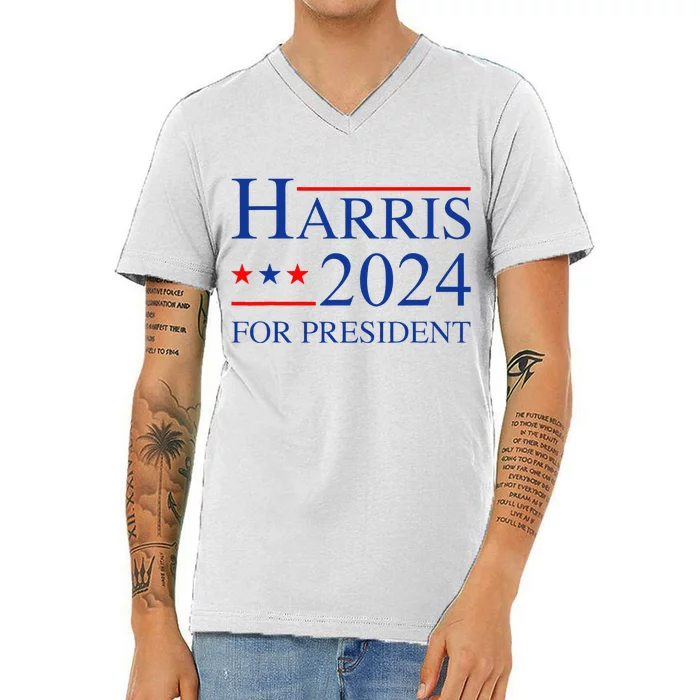 Kamala Harris 2024 For President Election Campaign V-Neck T-Shirt