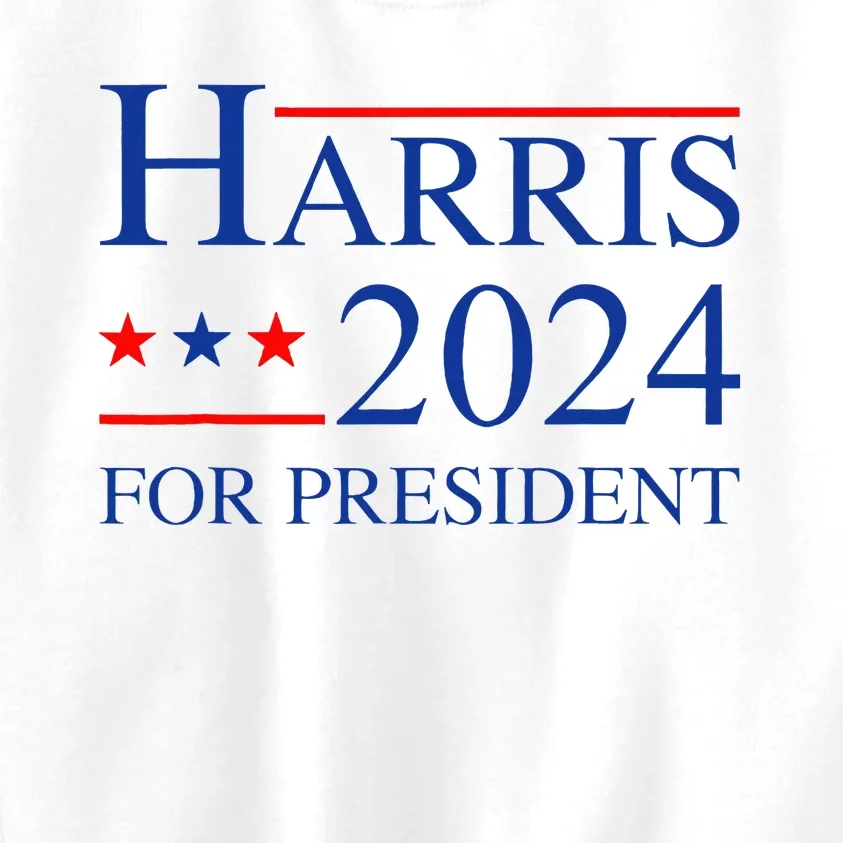 Kamala Harris 2024 For President Election Campaign Kids Sweatshirt