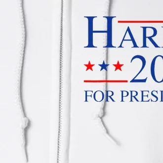 Kamala Harris 2024 For President Election Campaign Full Zip Hoodie