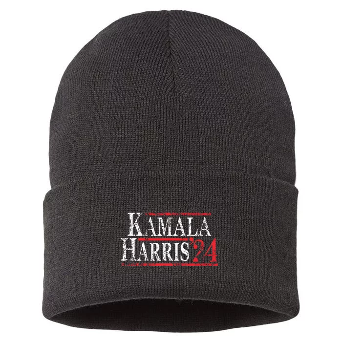 Kamala Harris 2024 For President Campaign Sustainable Knit Beanie