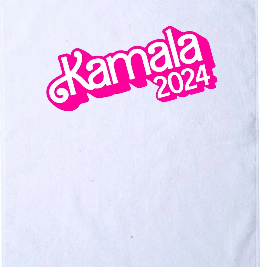 Kamala Harris 2024 Neon Fuchsia Doll Logo Platinum Collection Golf Towel