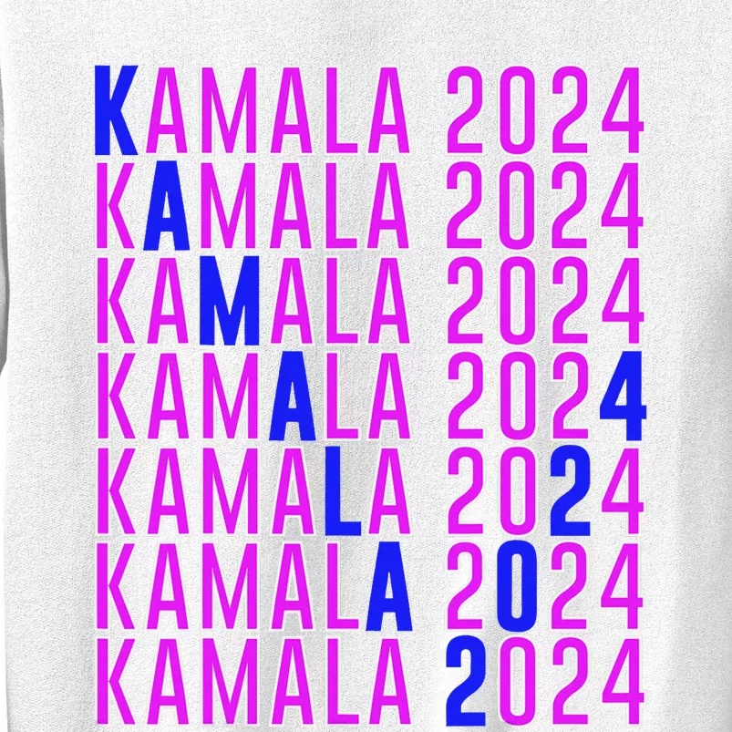 Kamala Harris 2024 Vote Democratic President Text Repeating Sweatshirt