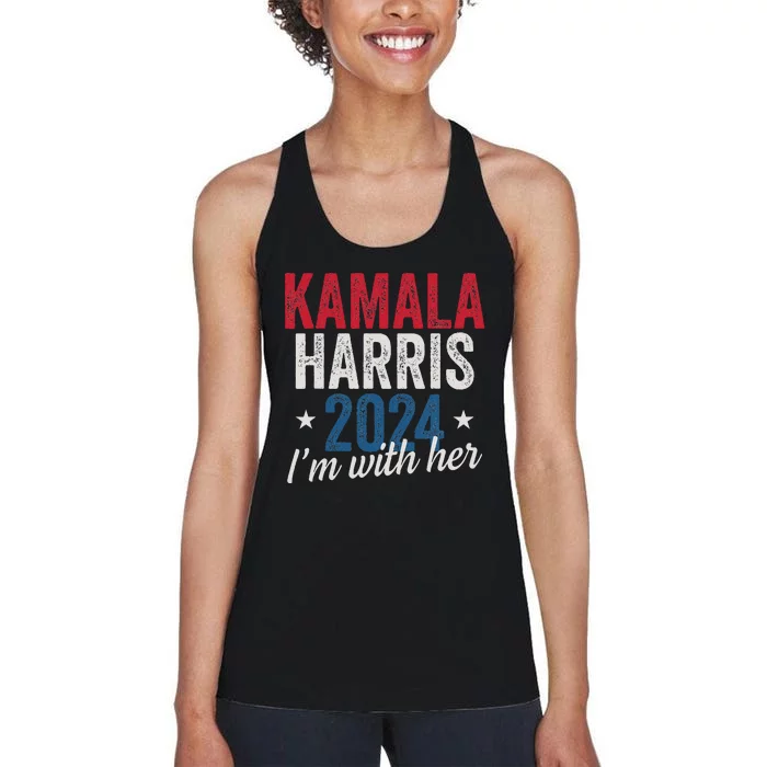 Kamala Harris 2024 Support IM With Her Kamala Harris 2024 Women's Racerback Tank