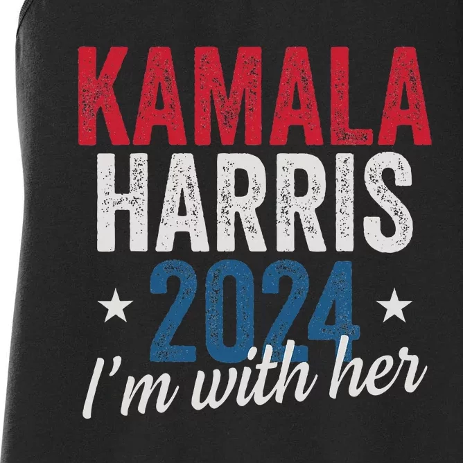 Kamala Harris 2024 Support IM With Her Kamala Harris 2024 Women's Racerback Tank