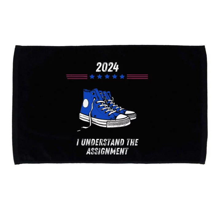 Kamala Harris 2024 Chucks For President 47th Vote Microfiber Hand Towel