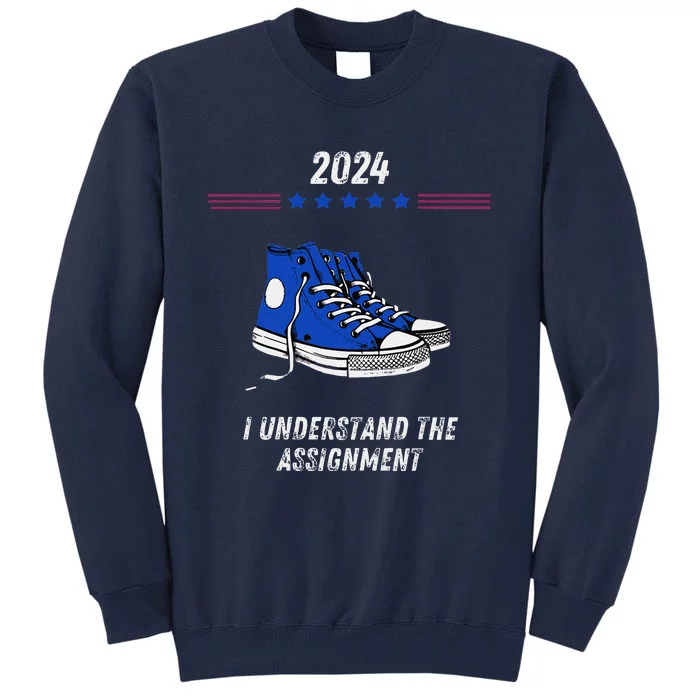 Kamala Harris 2024 Chucks For President 47th Vote Tall Sweatshirt