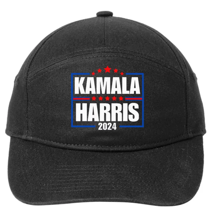 Kamala Harris 2024 Election Presidential Campaign 7-Panel Snapback Hat