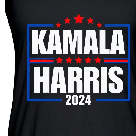 Kamala Harris 2024 Election Presidential Campaign Ladies Essential Flowy Tank