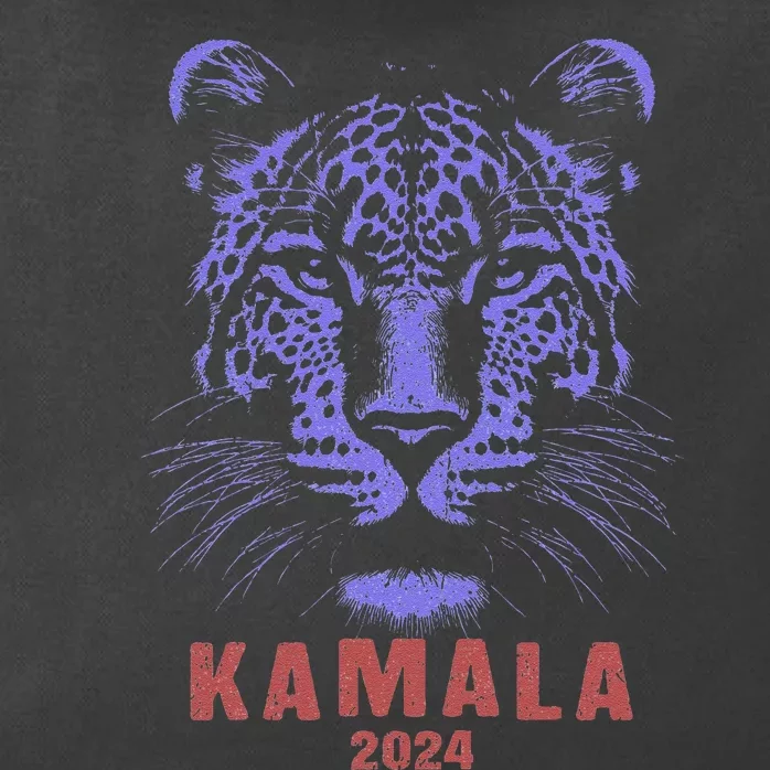 Kamala Harris 2024 For President Leopard Zip Tote Bag