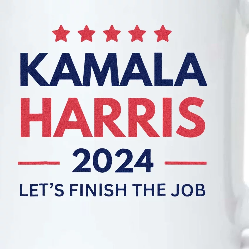 Kamala Harris 2024 LetS Finish The Job Madam President Black Color Changing Mug