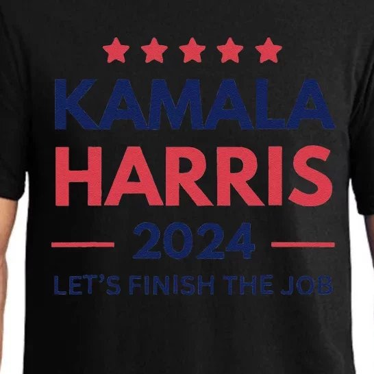 Kamala Harris 2024 LetS Finish The Job Madam President Pajama Set