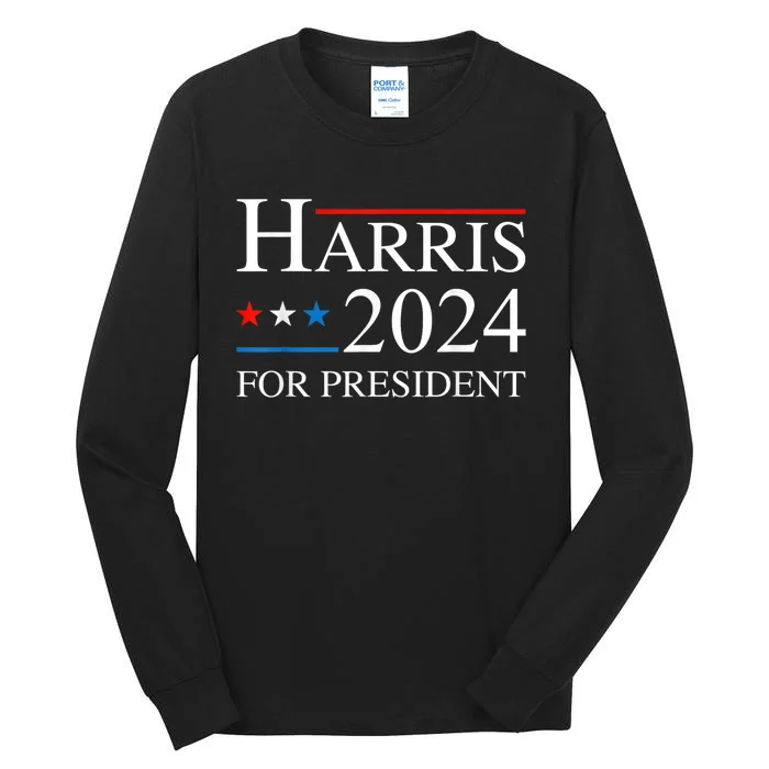 Kamala Harris 2024 For President Election Campaign Tall Long Sleeve T-Shirt