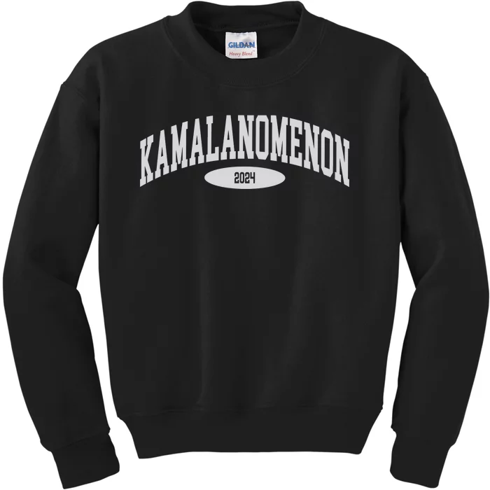 Kamala Harris 2024 Kamalanomenon Kids Sweatshirt