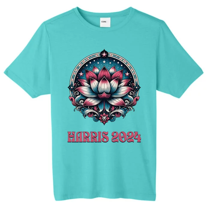 Kamala Harris 2024 Presidential Campaign American Lotus ChromaSoft Performance T-Shirt