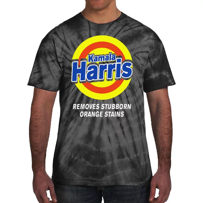 Kamala Harris 2024 Removes Stubborn Orange Stains Humorous Tie-Dye T-Shirt