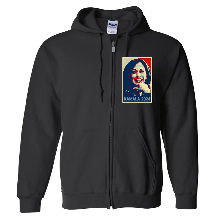 Kamala Harris 2024 For President Campaign Full Zip Hoodie