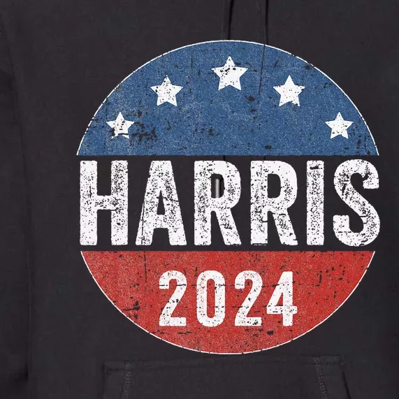 Kamala Harris 2024 For President Campaign Us Flag Premium Hoodie