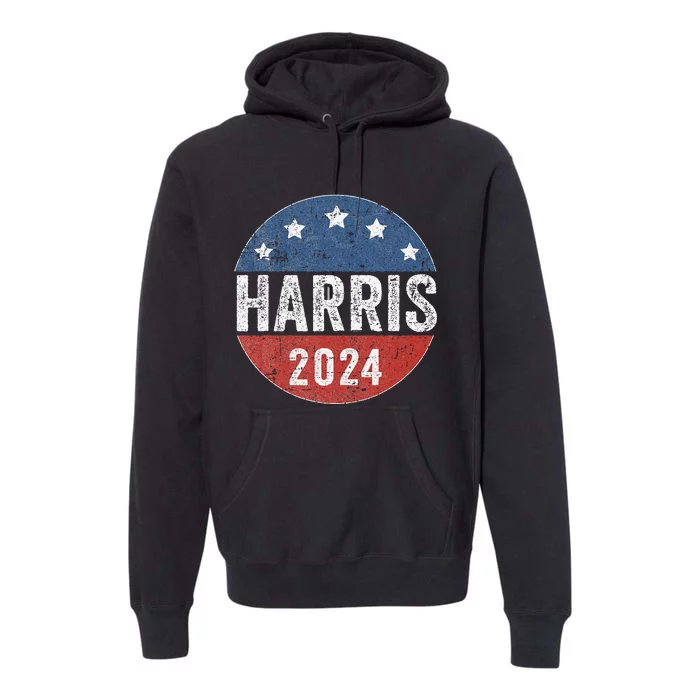 Kamala Harris 2024 For President Campaign Us Flag Premium Hoodie