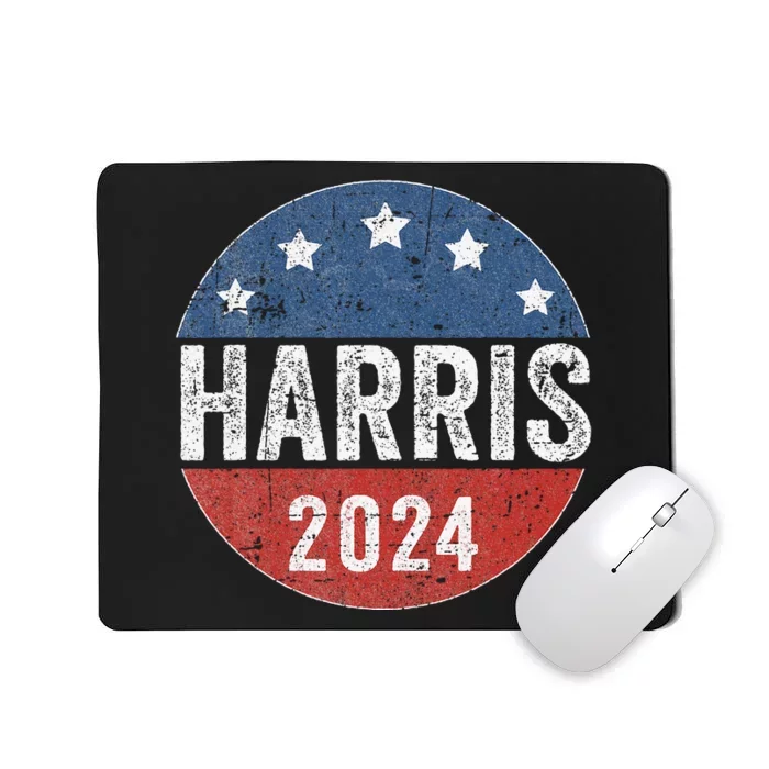 Kamala Harris 2024 For President Campaign Us Flag Mousepad