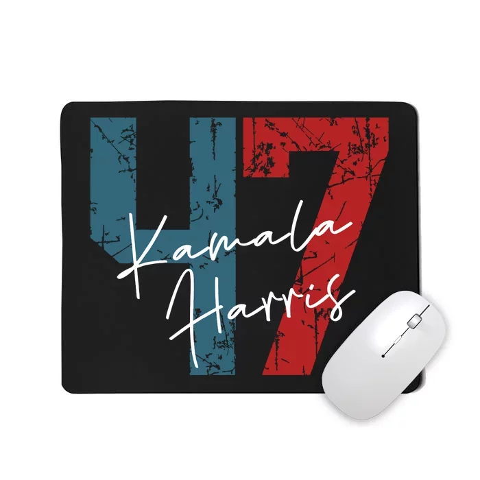 Kamala Harris 2024 47th President Save Democracy Us Flag Mousepad