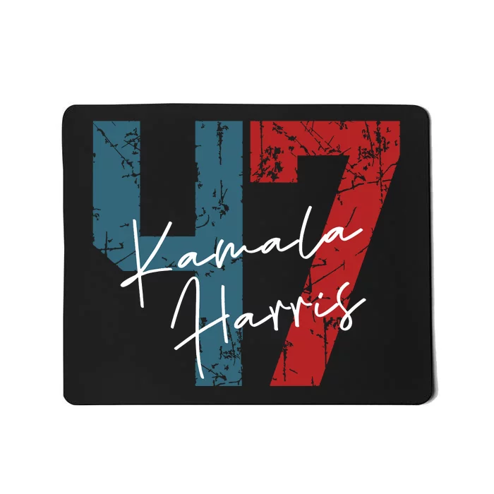 Kamala Harris 2024 47th President Save Democracy Us Flag Mousepad