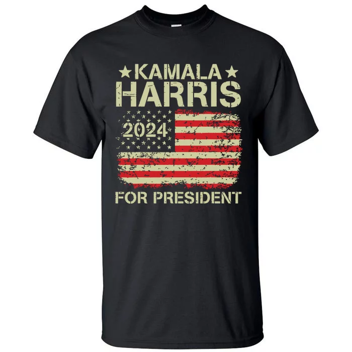 Kamala Harris 2024 For President Tall T-Shirt