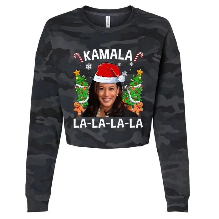 Kamala Harris 2024 Christmas Comma La Women Xmas Cropped Pullover Crew