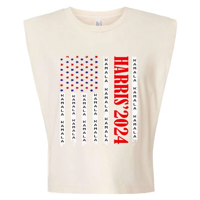 Kamala Harris 2024 For President Election Campaign Garment-Dyed Women's Muscle Tee