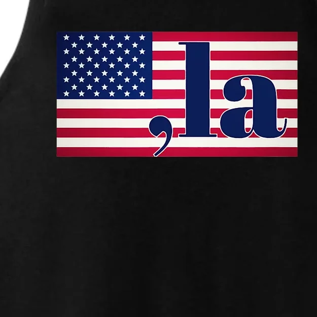 Kamala Harris 2024 President Ladies Tri-Blend Wicking Tank