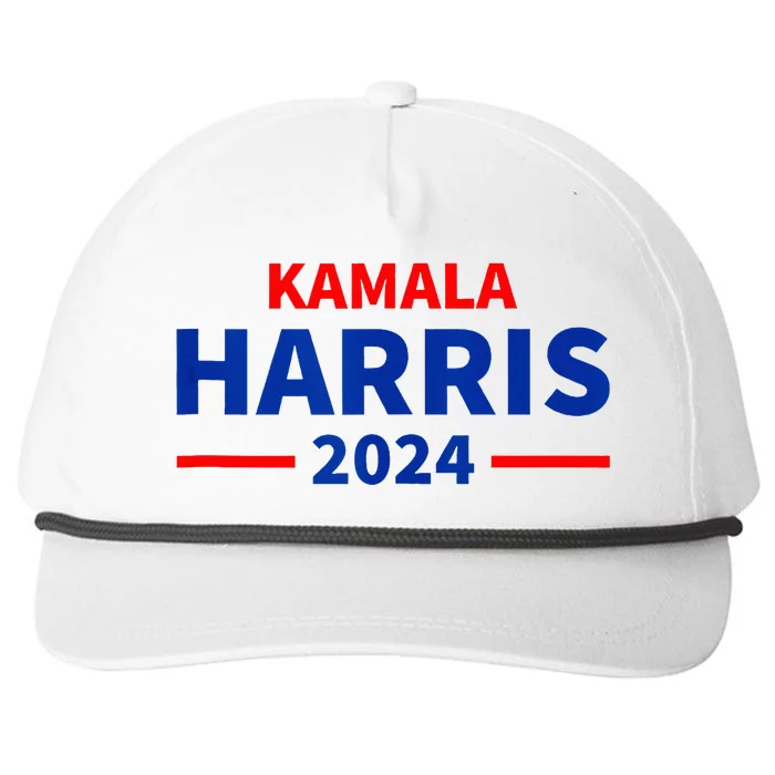 Kamala Harris 2024 Snapback Five-Panel Rope Hat