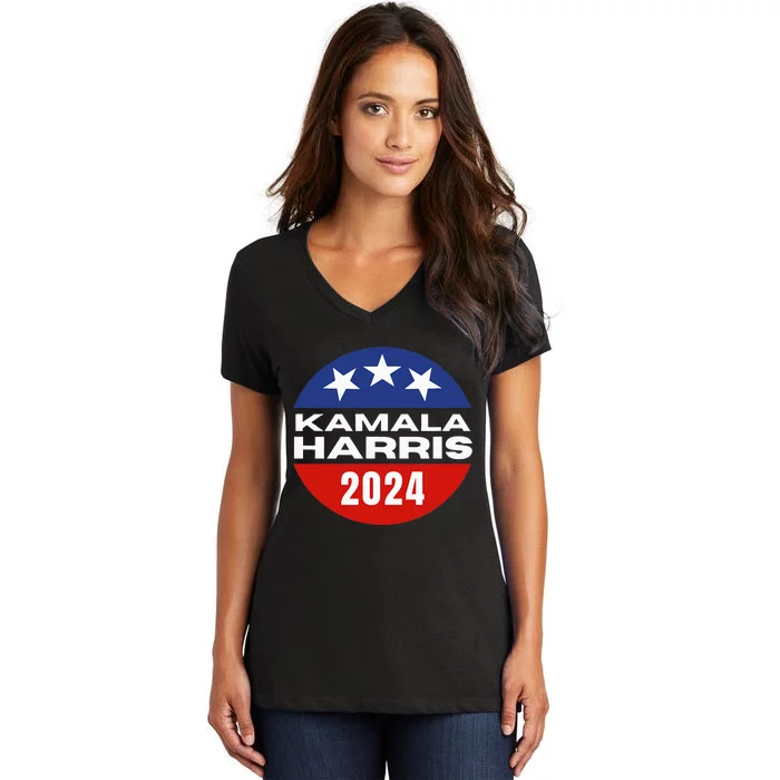 Kamala Harris 2024 Women's V-Neck T-Shirt