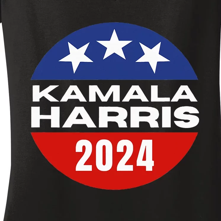 Kamala Harris 2024 Women's V-Neck T-Shirt