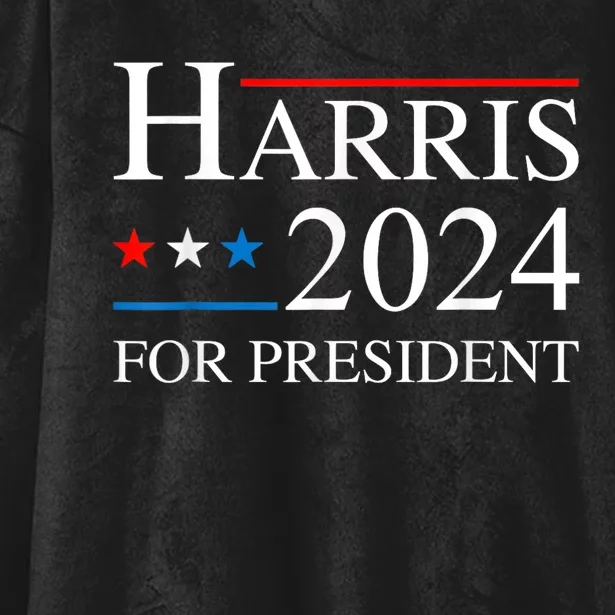 Kamala Harris 2024 For President Election Campaign Hooded Wearable Blanket