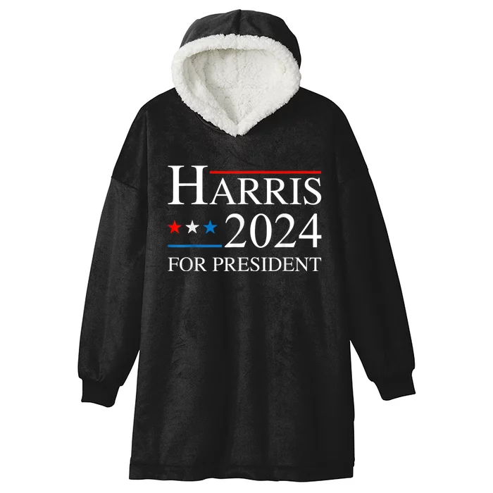 Kamala Harris 2024 For President Election Campaign Hooded Wearable Blanket