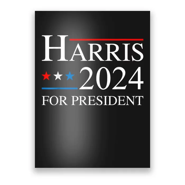 Kamala Harris 2024 For President Election Campaign Poster