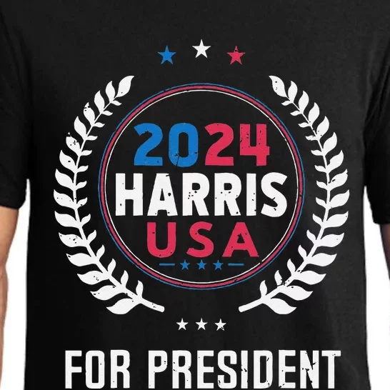 Kamala Harris 2024 For President Election Campaign Us Flag Pajama Set