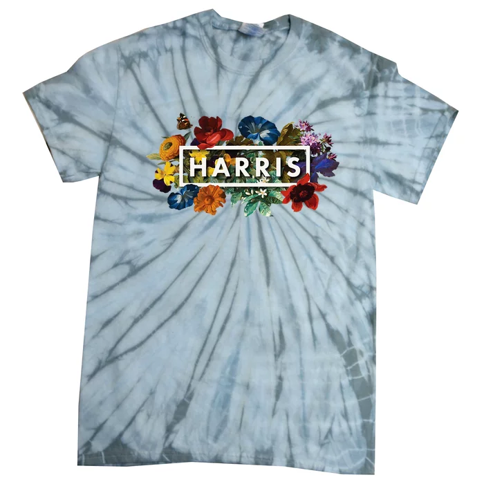 Kamala Harris 2024 Vintage Floral Women Harris President Tie-Dye T-Shirt