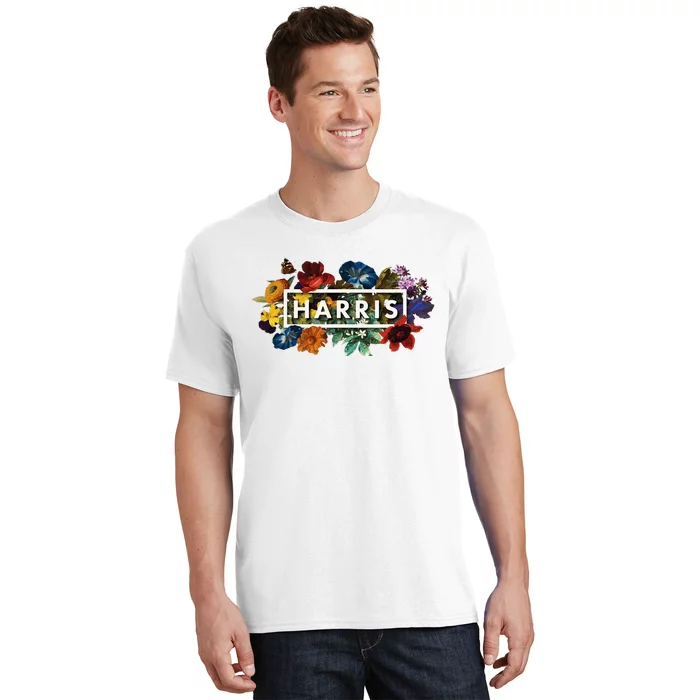 Kamala Harris 2024 Vintage Floral Women Harris President T-Shirt