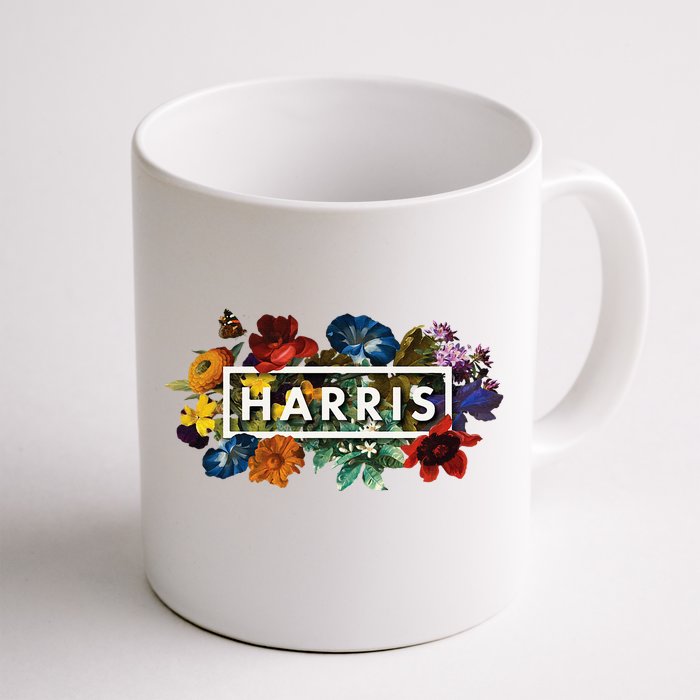 Kamala Harris 2024 Vintage Floral Women Harris President Front & Back Coffee Mug