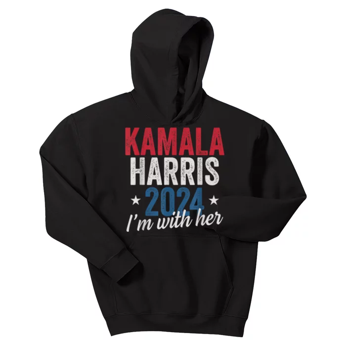 Kamala Harris 2024 Support Im With Her Kids Hoodie