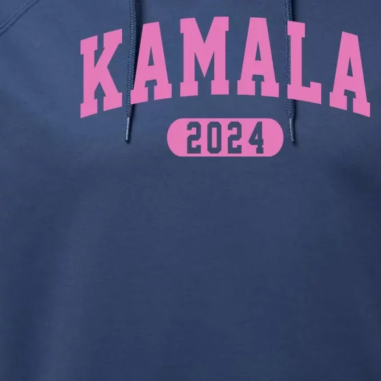 Kamala Harris 2024 President Varsity Print Performance Fleece Hoodie