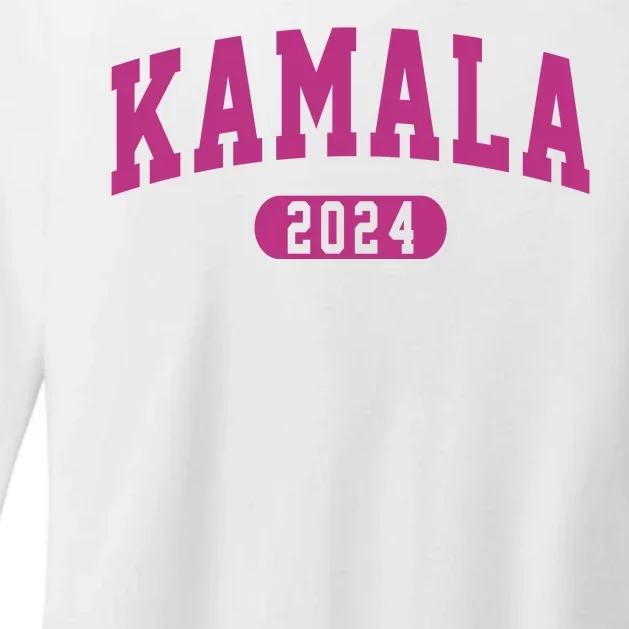 Kamala Harris 2024 President Varsity Print Womens CVC Long Sleeve Shirt