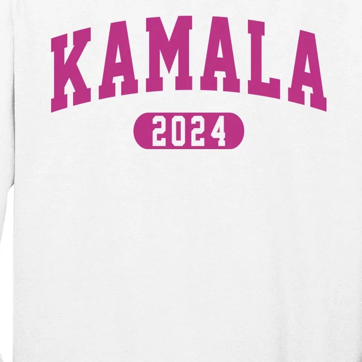 Kamala Harris 2024 President Varsity Print Tall Long Sleeve T-Shirt