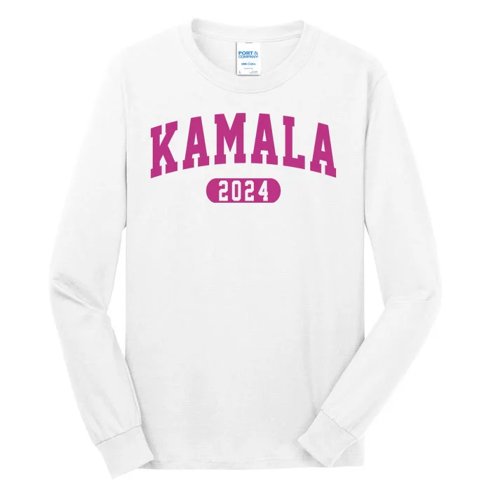 Kamala Harris 2024 President Varsity Print Tall Long Sleeve T-Shirt