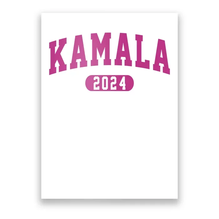 Kamala Harris 2024 President Varsity Print Poster