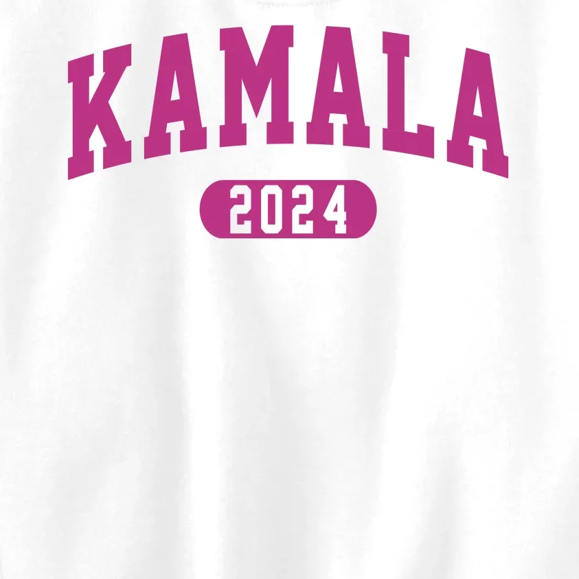 Kamala Harris 2024 President Varsity Print Kids Sweatshirt