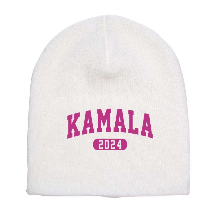 Kamala Harris 2024 President Varsity Print Short Acrylic Beanie